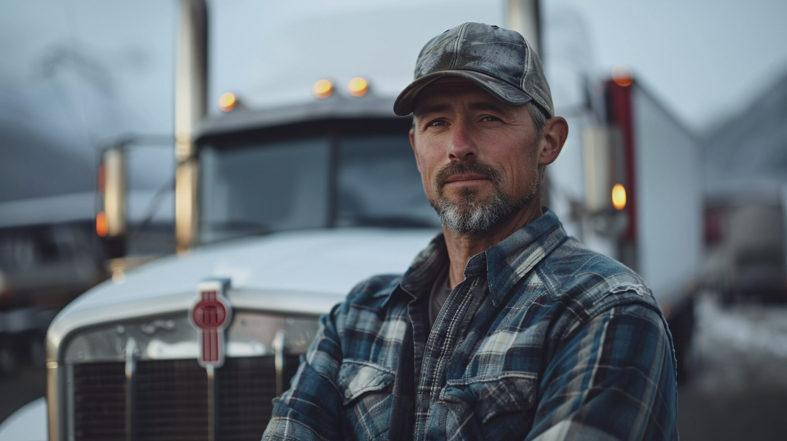 Truck Driver in Canada crossing the border to the United States